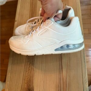 Skechers white Athletic Shoes